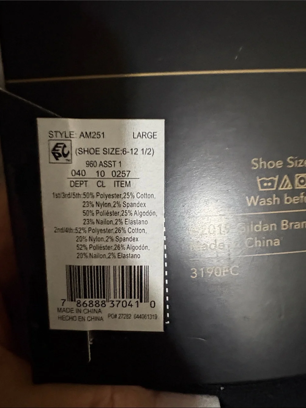 5 pairs of gold toe socks, dry cool comfort shoe size 6 - 12 1/2  2 gray 3 black